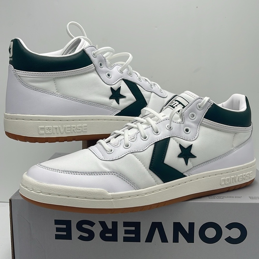 Converse Men’s Sneakers 166247C
FASTBREAK PRO MID WHITE/DEEP EMERALD/GUM - Picture 9 of 16